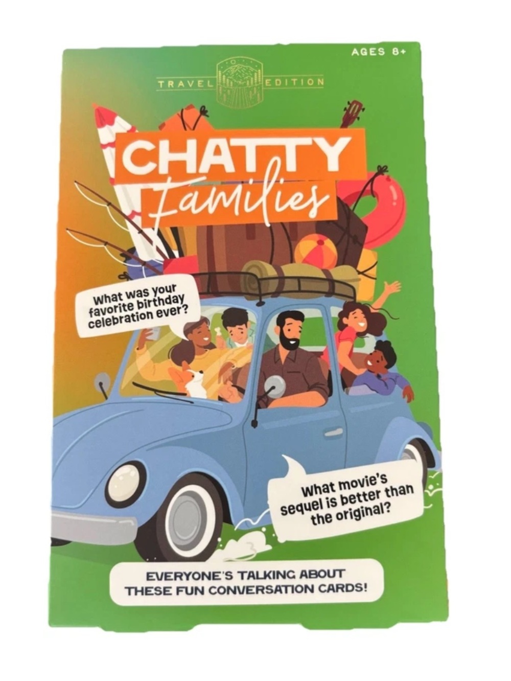 Chatty Families Conversation Cards - Green & Blue Travel Edition